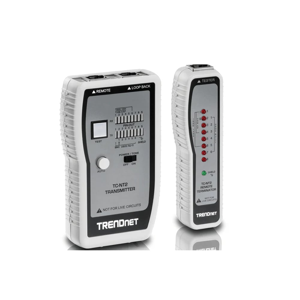 PROBADOR DE CABLE DE RED TRENDNET TC-NT2: VERIFICA CONEXIONES RÁPIDAS Y EFECTIVAS PARA REDES ETHERNET - 1