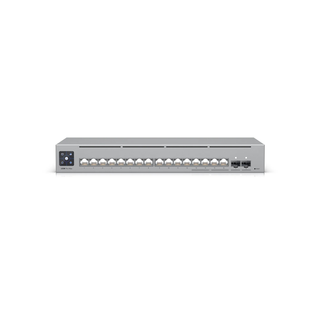 UBIQUITI SWITCH 16 PUERTOS USW-PRO-MAX-16-POE ALTO RENDIMIENTO Y VERSATILIDAD EN CONECTIVIDAD - 1