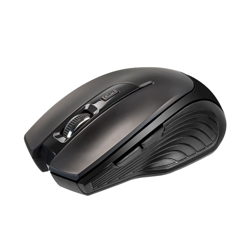 MOUSE INALÁMBRICO KLIP XTREME VOLTREX 2.4 GHZ, NEGRO, ALTA PRECISIÓN 1600 DPI PARA JUEGOS Y TRABAJO - 1