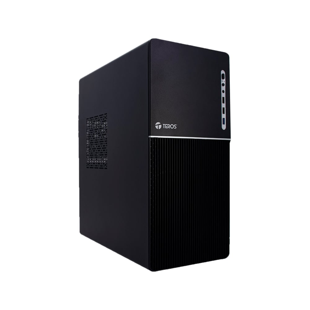 CAJA ATX TEROS TE-1037S NEGRA CON FUENTE DE 250W, USB 3.0 Y AUDIO, IDEAL PARA TU PC GAMING. - 1