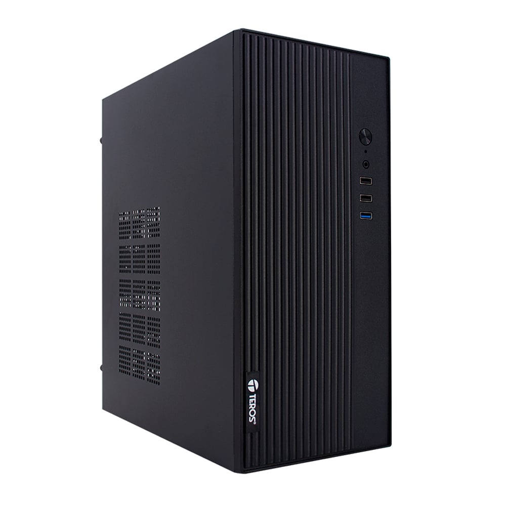 CAJA ATX TEROS TE-1035S MINI TOWER NEGRA CON 250W, USB 3.0/2.0 Y AUDIO HD - IDEAL PARA TU PC - 1