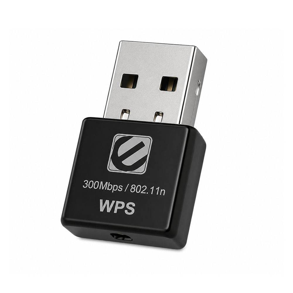 ADAPTADOR WI-FI USB ENCORE ENUWI-N300 - CONEXIÓN RÁPIDA DE 300MBPS, COMPACTO Y FÁCIL DE USAR - 1