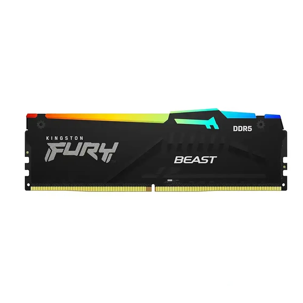 MEMORIA RAM KINGSTON FURY BEAST 16GB DDR5 6000MHZ RGB - ALTO RENDIMIENTO Y VELOCIDAD PARA GAMING - 1