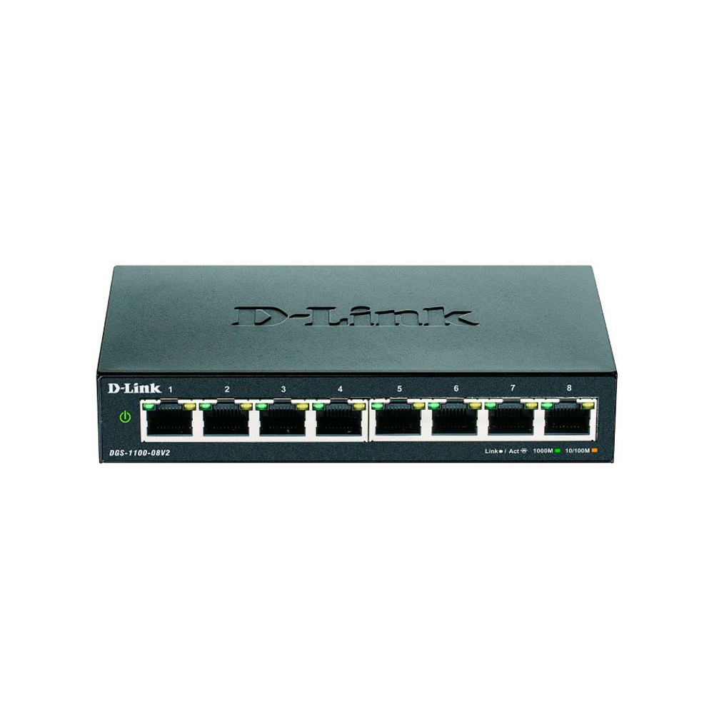 D-LINK SWITCH GIGABIT DE 8 PUERTOS EASY SMART - CONEXIÓN RÁPIDA Y EFICIENTE PARA TU RED - 1