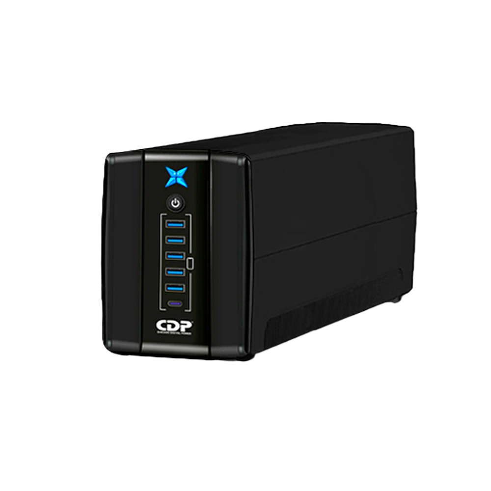 CDP R-UPR508 UPS 500VA/250W CON 5 PUERTOS USB – PROTECCIÓN DE ENERGÍA CONFIABLE - 1