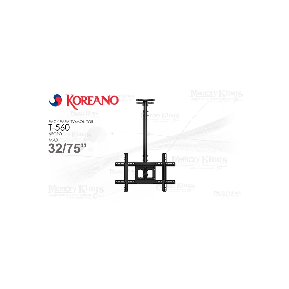 SOPORTE PARA TV DE TECHO KOREANO T-560 - AJUSTABLE, DISEÑO MODERNO, IDEAL PARA ESPACIOS REDUCIDOS - 1