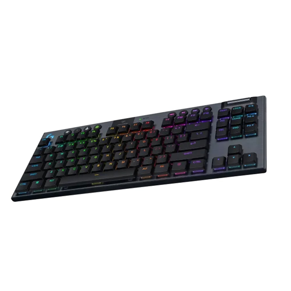 TECLADO LOGITECH G915 TKL: JUEGOS INALÁMBRICO LIGHTSPEED, RGB PERSONALIZABLE, NEGRO COMPACTO - 1