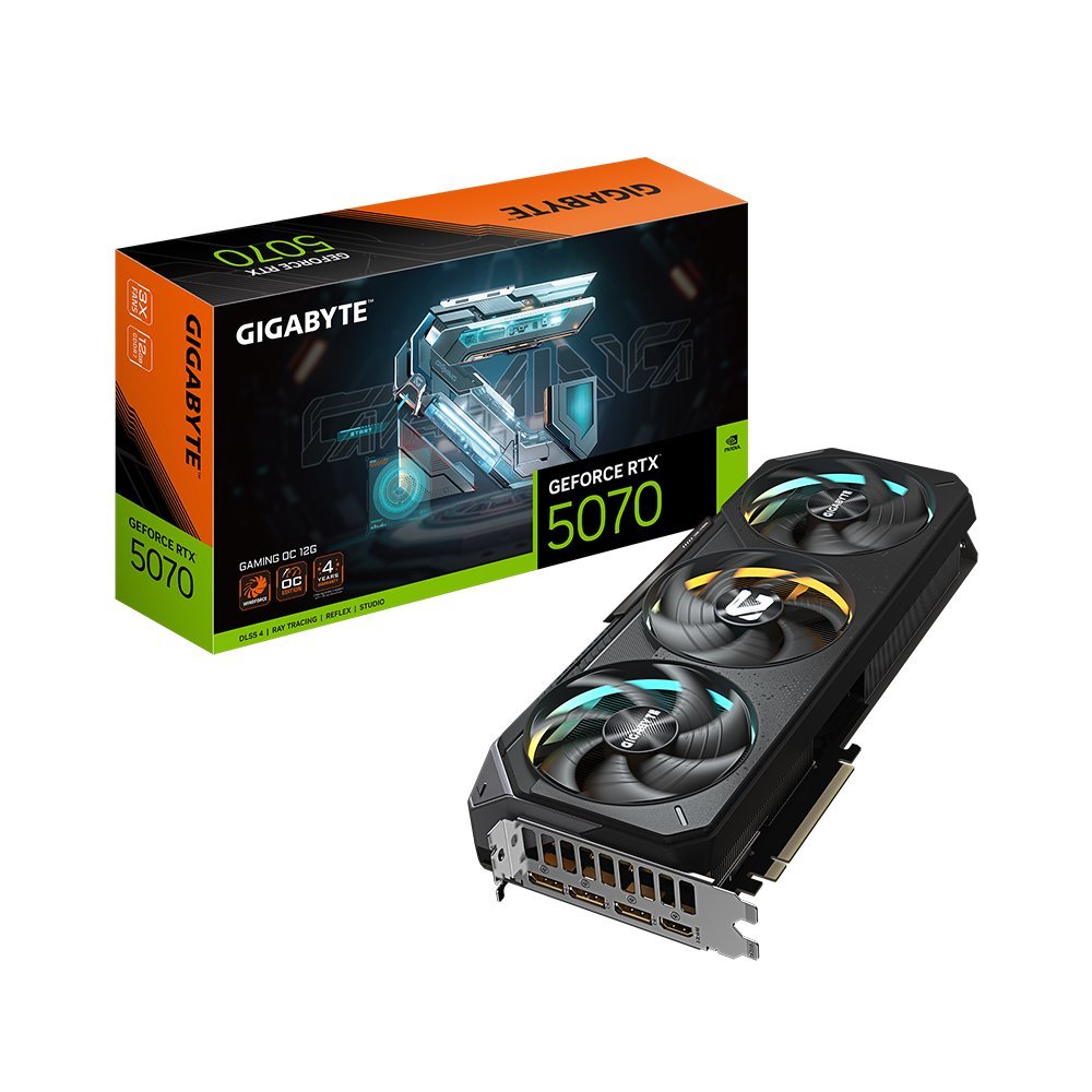 TARJETA DE VIDEO GIGABYTE GAMING GV-N5070 – 12GB GDDR7, 2625 MHZ, RENDIMIENTO SUPERIOR PARA GAMING - 1
