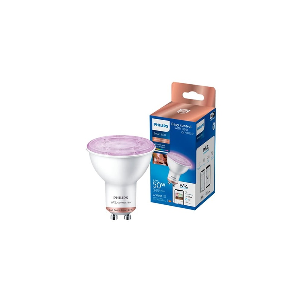 FOCO INTELIGENTE WIZ LED PAR16 GU10 4.7W LUZ FULL COLOR 2200–6500K - 1
