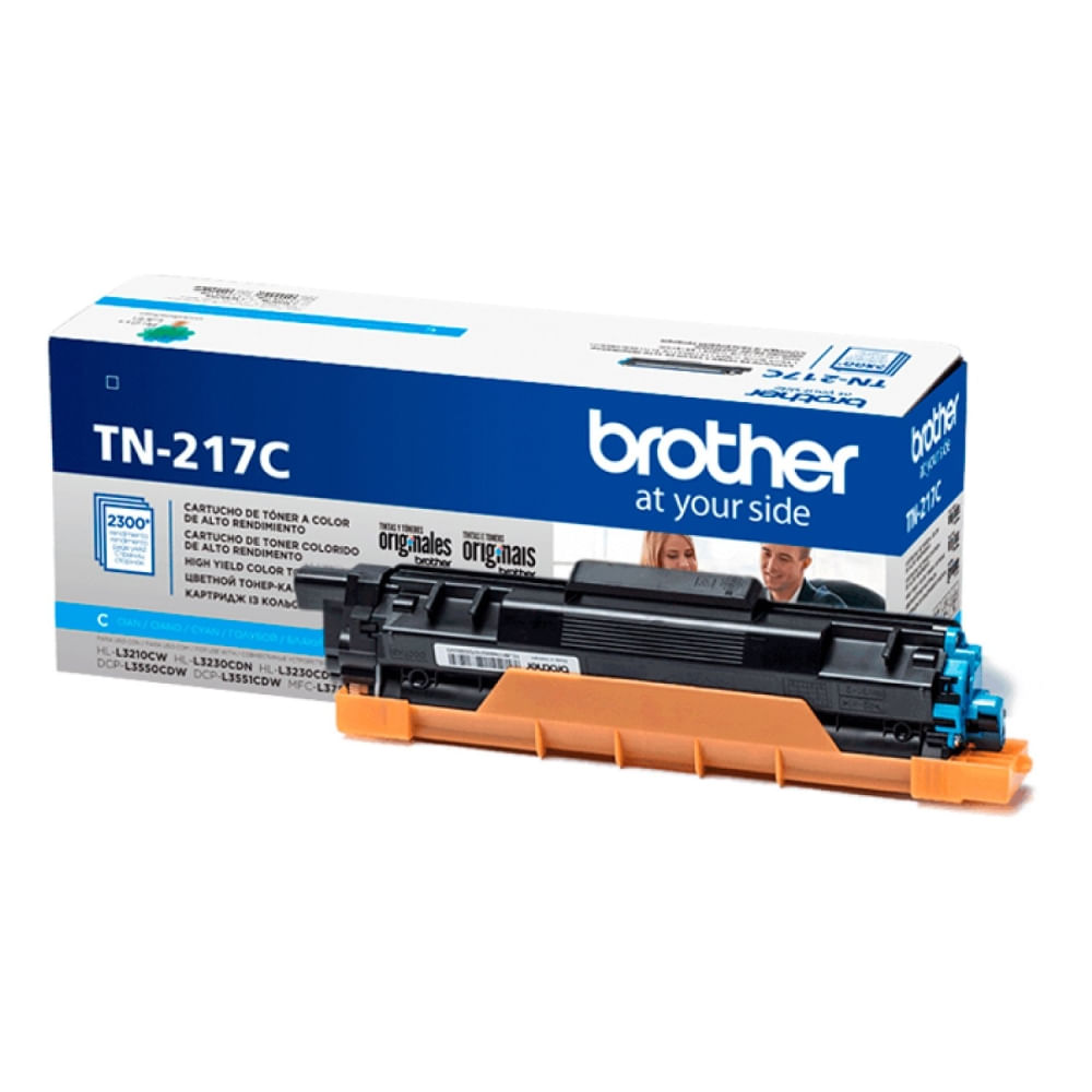 TÓNER BROTHER TN-217C CIAN 2300 PÁGINAS PARA HLL3270CDW, DCPL3551CDW Y ...