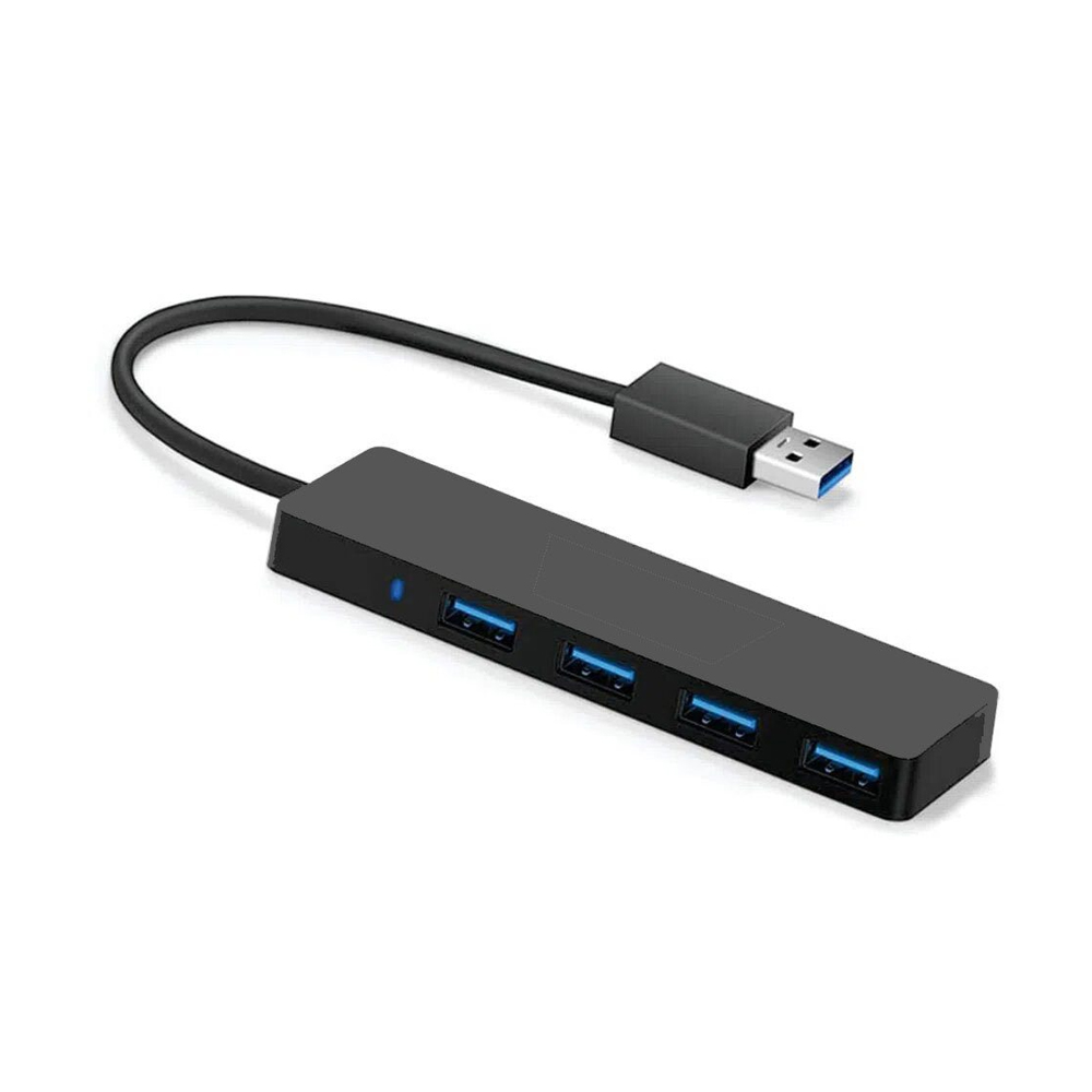 HUB USB 4 PUERTOS ENCORE EN-U3H430 NEGRO - CONECTIVIDAD RÁPIDA Y COMPACTA PARA TODOS TUS DISPOSITIVOS - 1