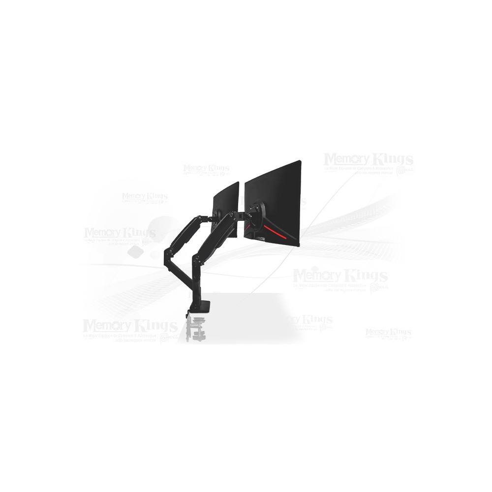 RACK PARA MONITOR TEROS TE-7114, SOPORTE AJUSTABLE DE 22 A 32 PULGADAS, DISEÑO MODERNO Y RESISTENTE. - 1