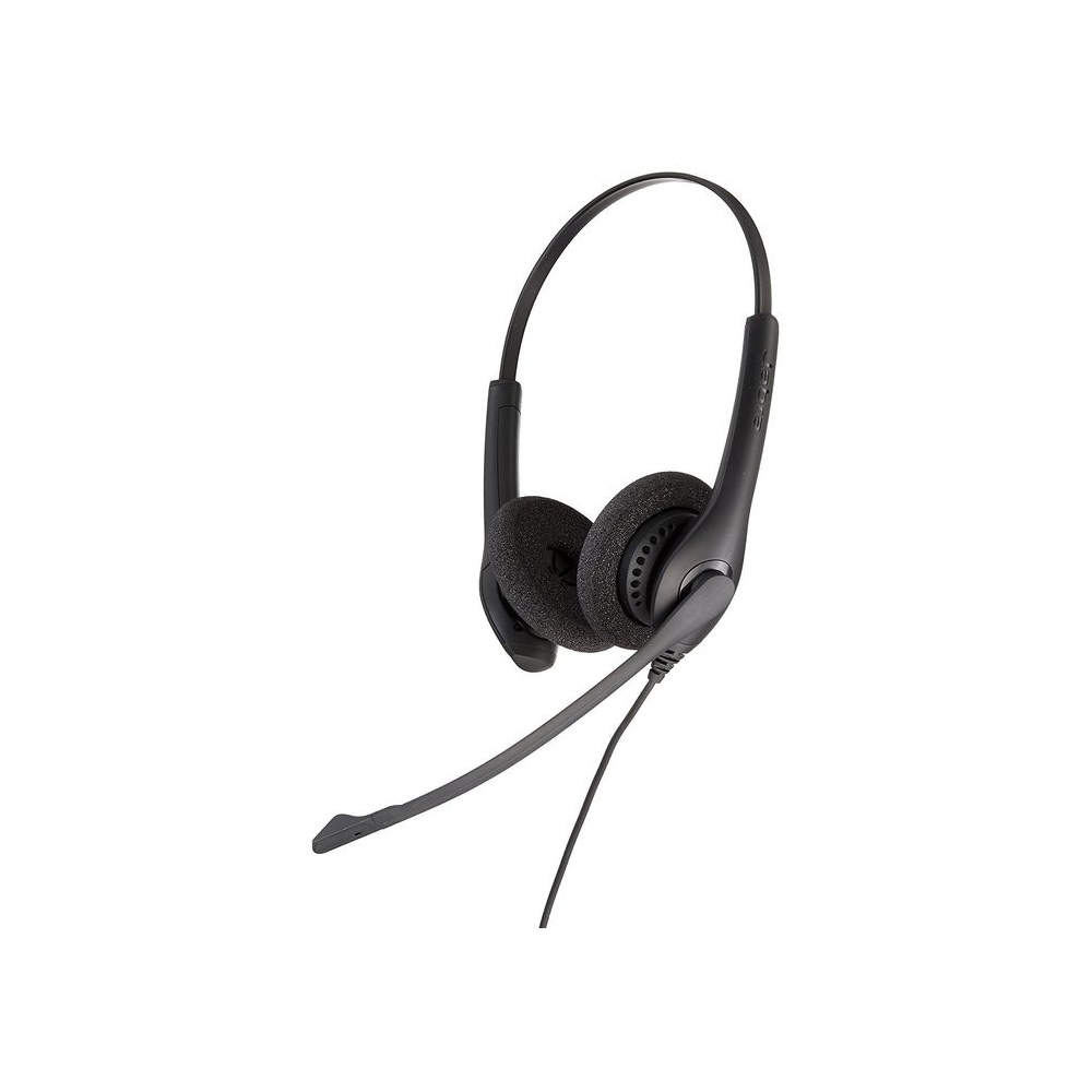AURICULARES JABRA BIZ 1500 DUO CON CONECTIVIDAD USB, DISEÑO EN OREJA, SONIDO CLARO Y CÓMODO - 1