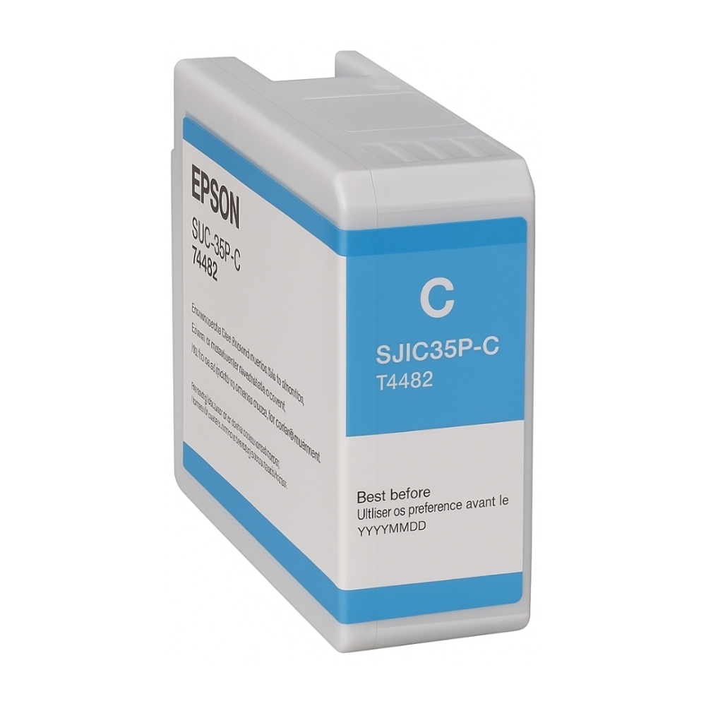 CARTUCHO DE TINTA EPSON CIAN SJIC35P-C CAPACIDAD 18 ML - 1