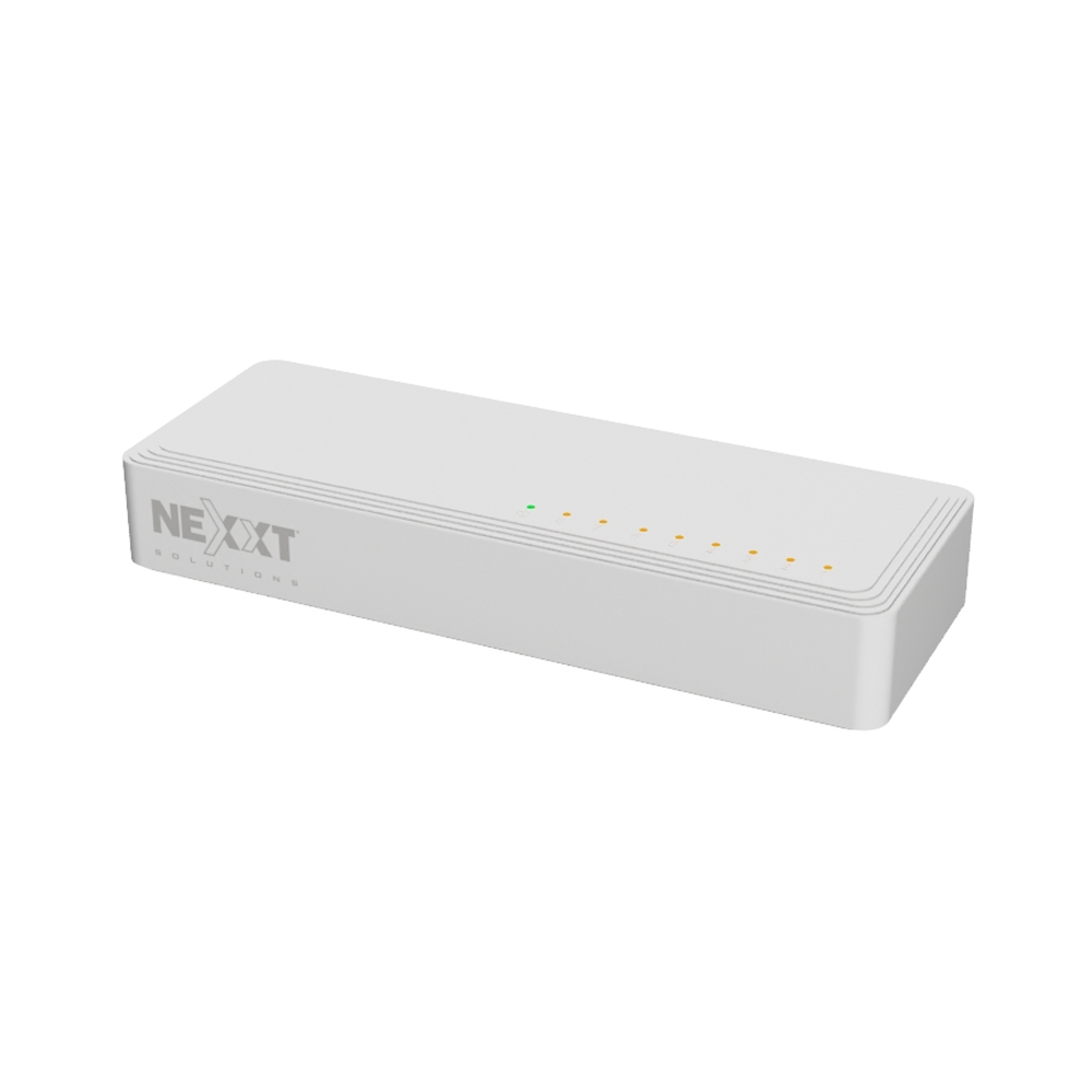 SWITCH NEXXT INFRASTRUCTURE GIGABIT ETHERNET 8 PUERTOS 10/100/1000 PARA CONEXIÓN RÁPIDA Y EFICIENTE - 1