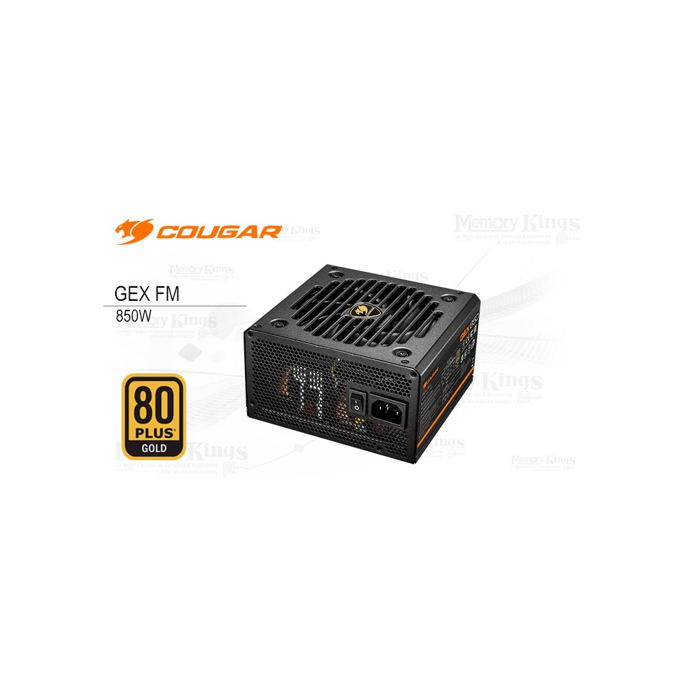 Alimentatore PC Cougar GEX 850W 80+ Gold - Modulare, Silenzioso, Condensatori Giapponesi - 2