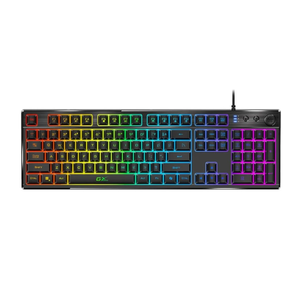 TECLADO GAMING GENIUS GX SCORPION K7, RGB, 19 TECLAS ANTI-GHOSTING, CONEXIÓN USB, COLOR NEGRO - 1