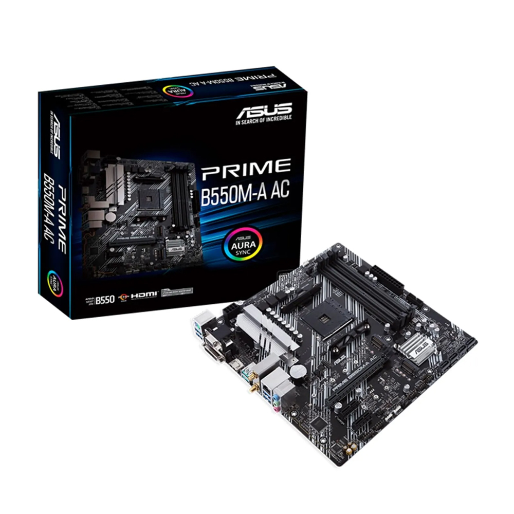 Placa Pc PLACA MADRE ASUS PRIME B550M-A AC WIFI D4 AM4 MATX PARA PC DE ALTO ...