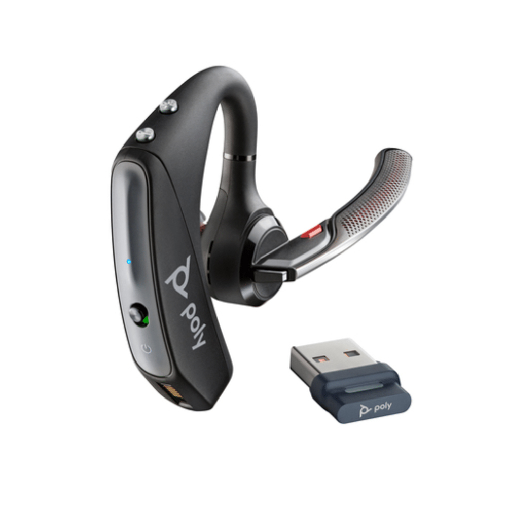 AURICULARES POLY VOYAGER 5200 UC INALÁMBRICOS BLUETOOTH - DISEÑO ERGONÓMICO Y SONIDO CRISTALINO - 1