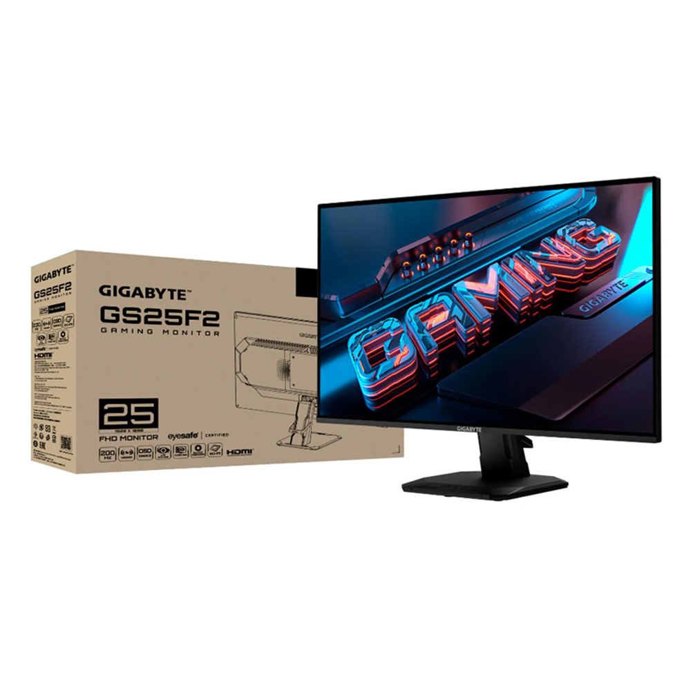 MONITOR GIGABYTE GS25F2 GAMING FHD 200HZ 1MS CON PARLANTE INTEGRADO - 1