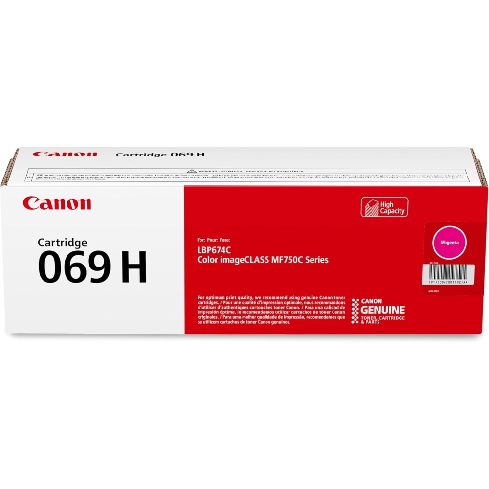 TÓNER CANON 069H ALTA CAPACIDAD PARA MF753CDW MF751CDW LBP674CDW COLOR NEGRO - 1