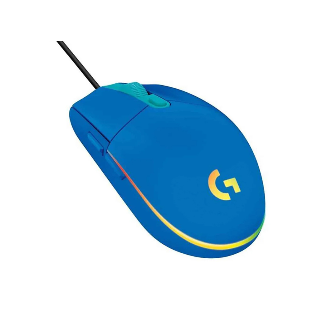 MOUSE LOGITECH G203 LIGHTSYNC RGB, ÓPTICO 8000 DPI, COLOR AZUL, IDEAL PARA GAMING Y OFICINA - 1