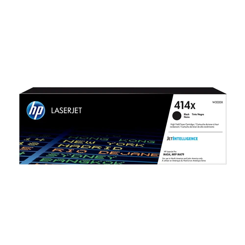 CARTUCHO DE TÓNER HP 414X W2020X ALTO RENDIMIENTO NEGRO - 1