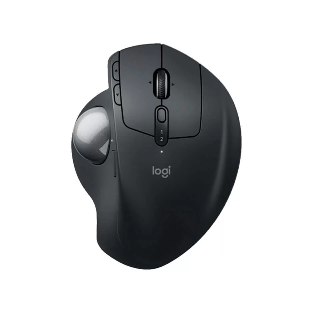 MOUSE LOGITECH MX ERGO S: TRACKBALL INALÁMBRICO BLUETOOTH Y USB-C, COLOR NEGRO, ERGONÓMICO. - 1