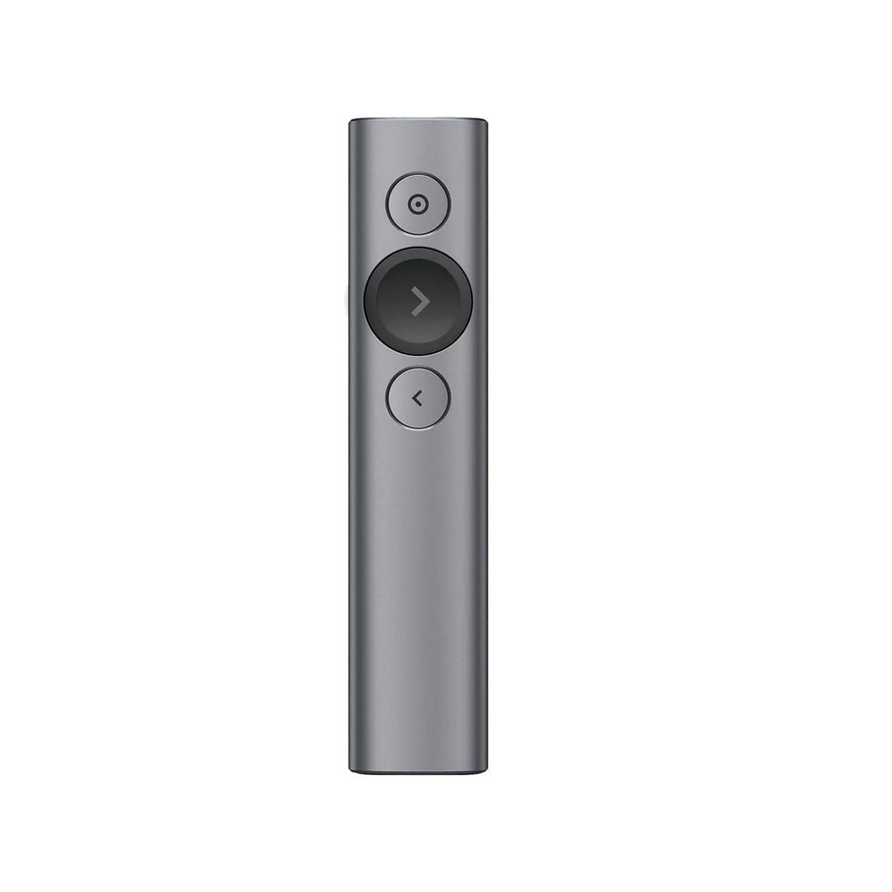 PUNTERO INALÁMBRICO LOGITECH SPOTLIGHT BLUETOOTH - 30M, 90 DÍAS DE BATERÍA, COLOR GRIS - 1