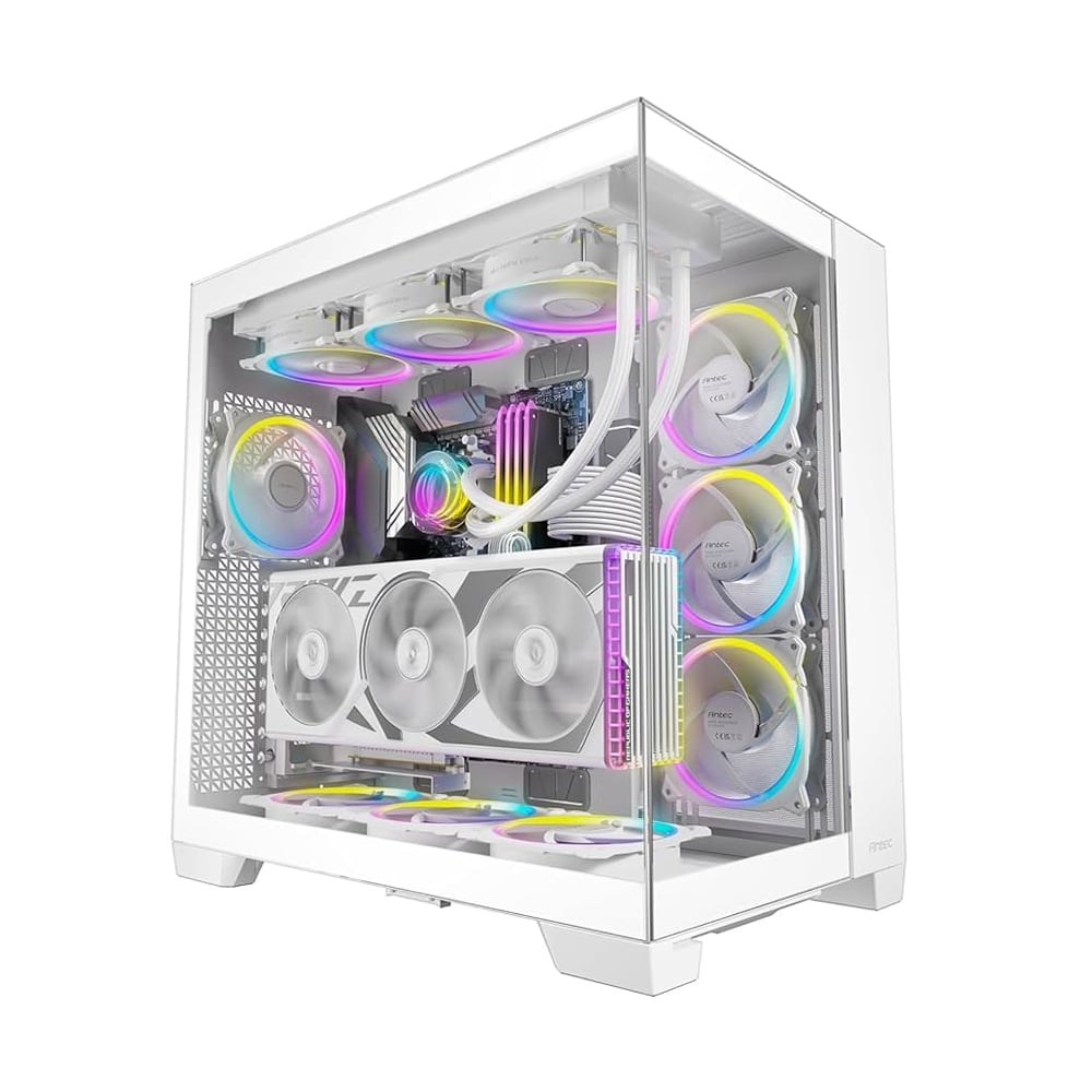 CAJA MID TOWER ANTEC C8 ARGB BLANCA CON DISEÑO ELEGANTE Y EXCELENTE VENTILACIÓN PARA PC GAMING - 1