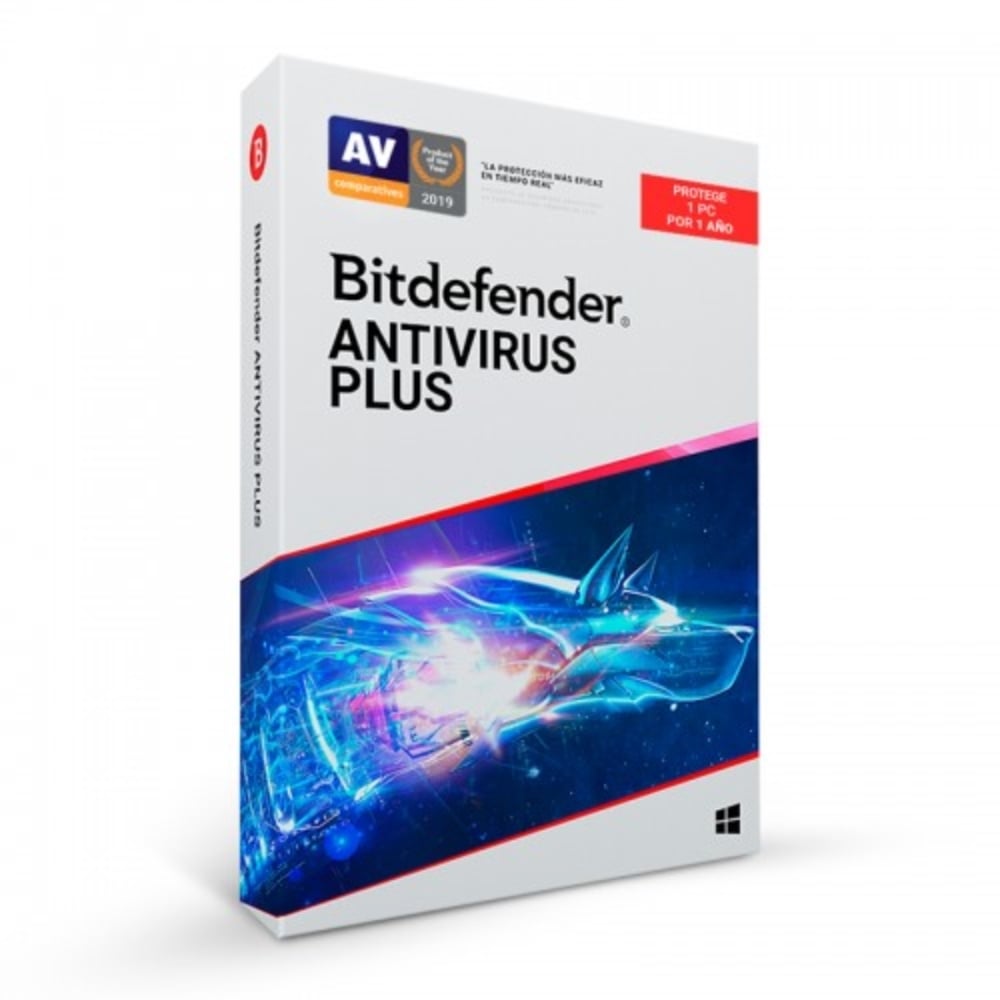 BITDEFENDER ANTIVIRUS PLUS PARA 1 PC - LICENCIA DE 12 MESES, PROTECCIÓN EFICAZ CONTRA AMENAZAS ONLINE - 1
