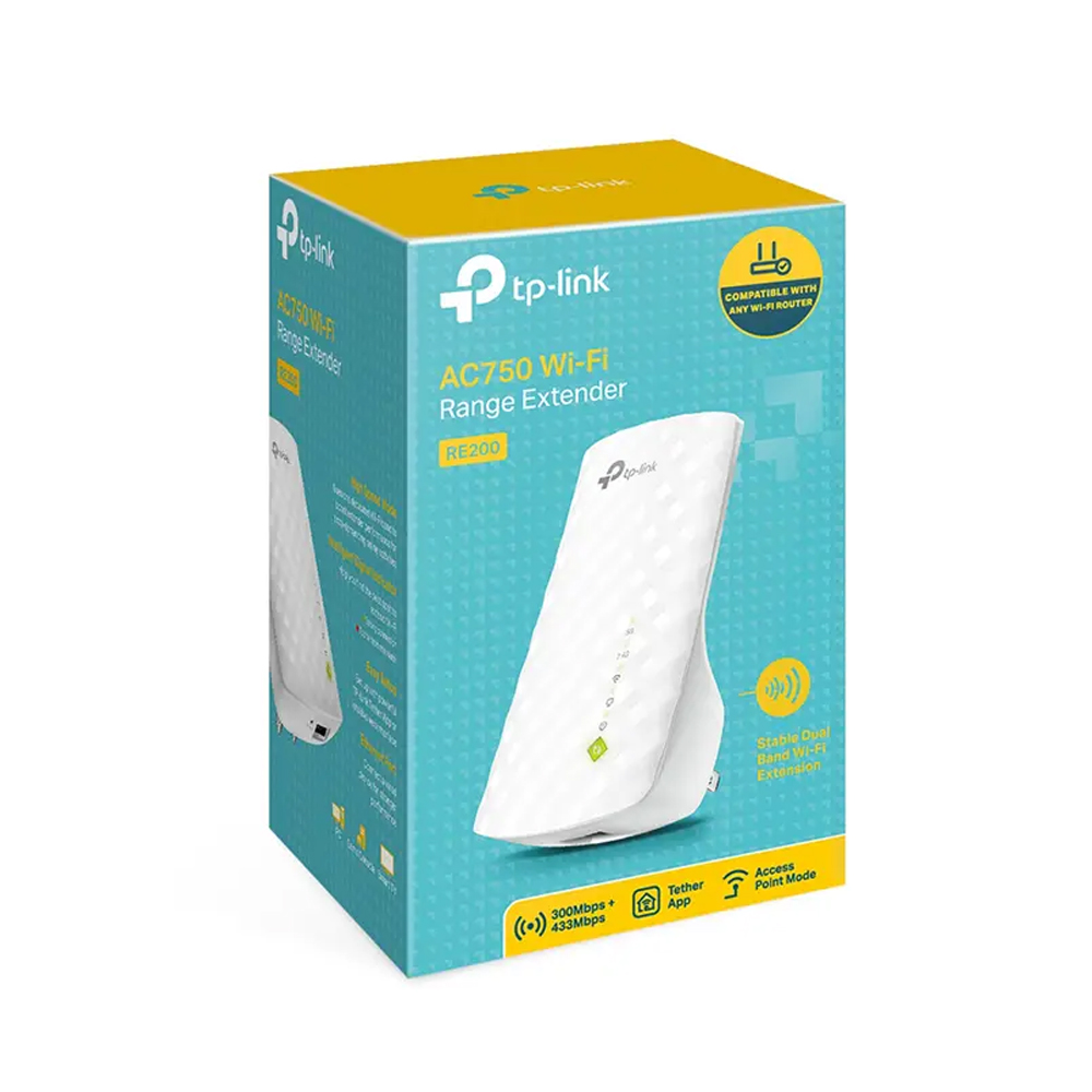 EXTENSOR DE RANGO WI-FI TP-LINK RE200, DUAL BAND 2.4/5 GHZ, COMPACTO PARA MEJOR CONEXIÓN EN CASA - 1