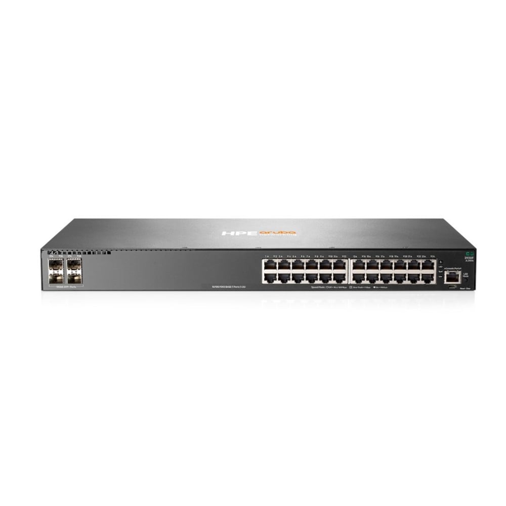 SWITCH HPE ARUBA 2930F DE 24 PUERTOS RJ-45 GIGABIT Y 4 SFP+ PARA REDES RÁPIDAS Y SEGURAS - 1