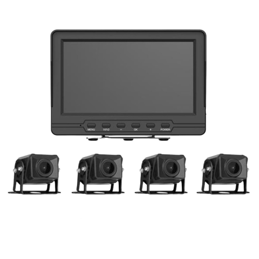 KIT DE SEGURIDAD HIKVISION: 4 CÁMARAS, MONITOR LCD, CABLES - VIGILANCIA MÓVIL EFICIENTE Y COMPLETA - 1