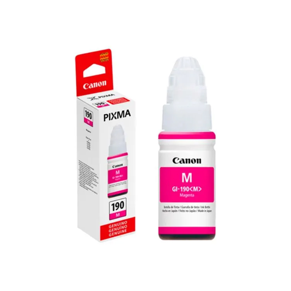 BOTELLA DE TINTA CANON GI-190 MAGENTA 70ML - 1