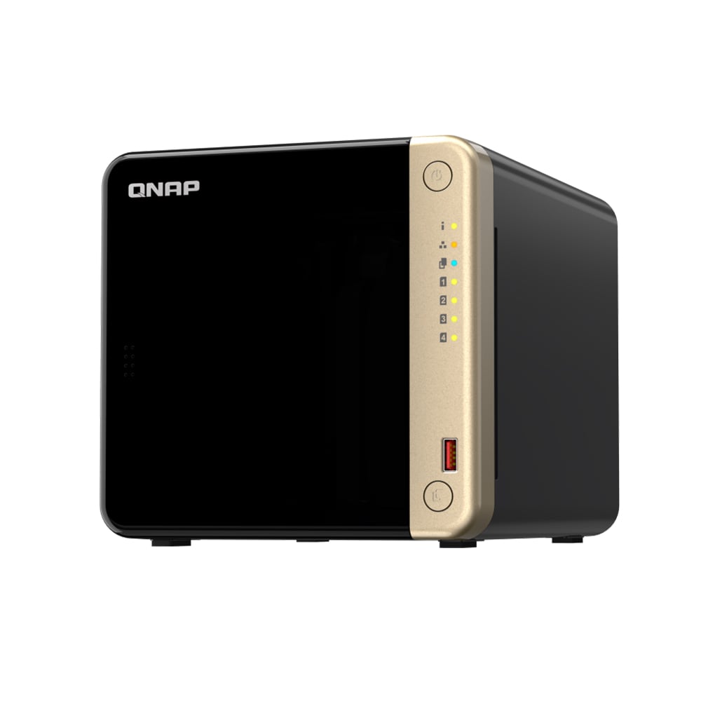 QNAP TS-464-8G NAS DE ALMACENAMIENTO 4 BAHÍAS, SIN DISCOS, IDEAL PARA GESTIÓN DE DATOS EN RED - 1