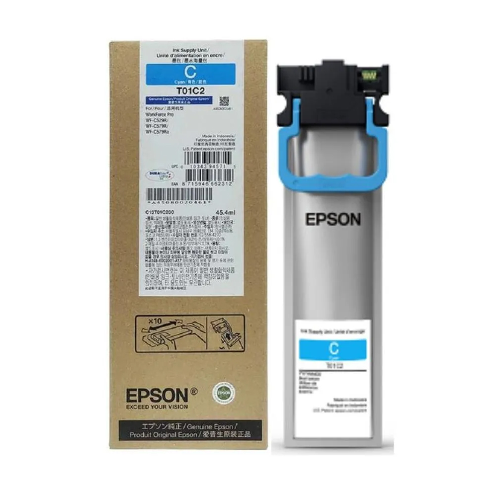 TINTA EPSON T01C2 CYAN 5000 PÁGINAS - 1