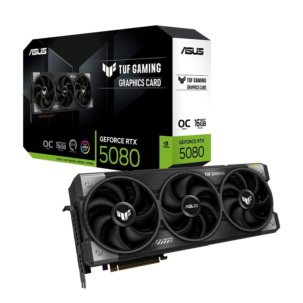TARJETA GRÁFICA ASUS TUF RTX 5080 16G VELOCIDAD GAMING - 1