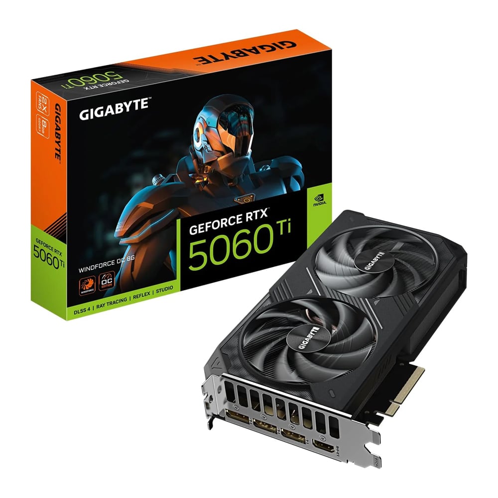 TARJETA GRÁFICA GIGABYTE GEFORCE RTX 5060 TI 8GB OC - RENDIMIENTO EXCEPCIONAL PARA GAMING Y DISEÑO - 1