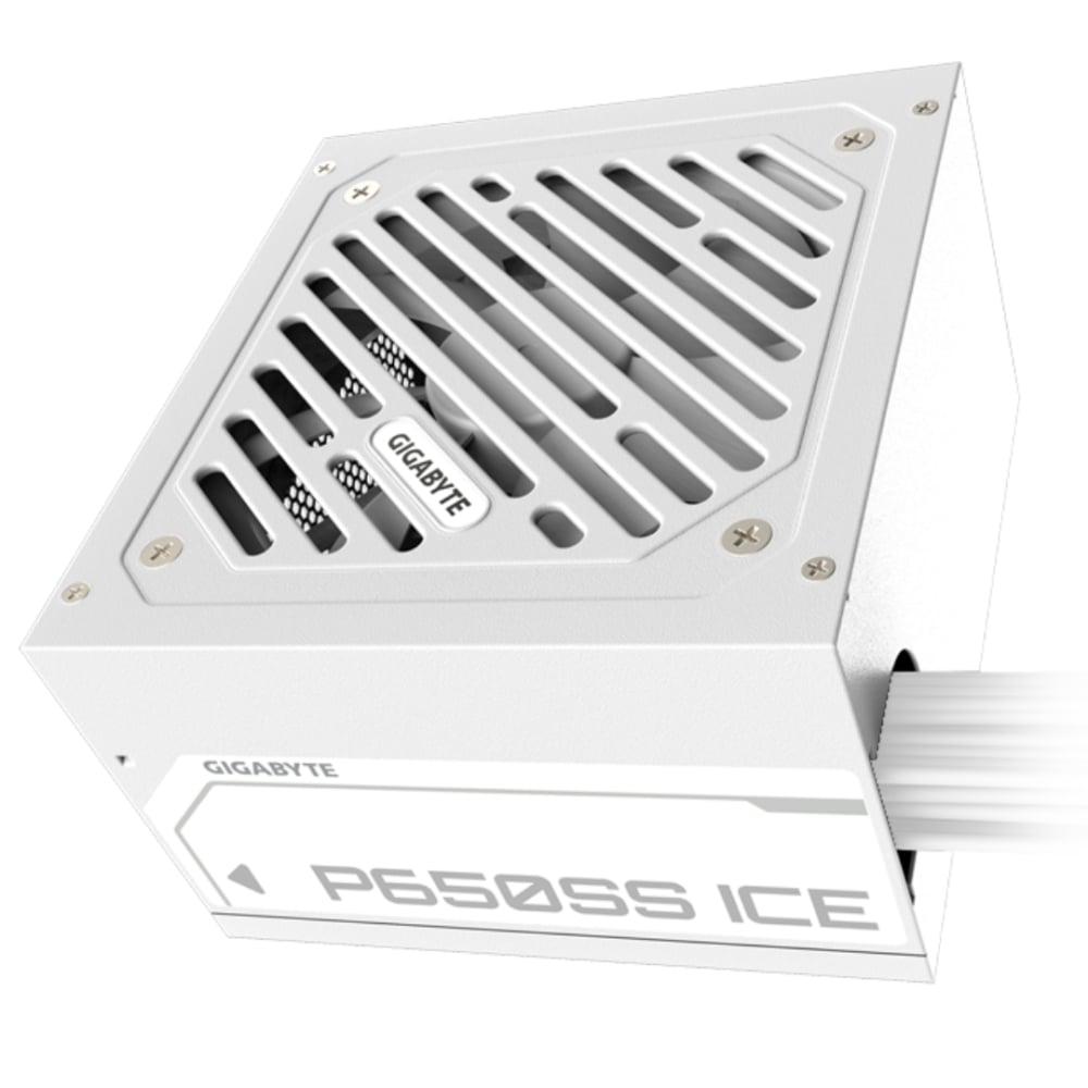 FUENTE GIGABYTE GP-P650SS ICE 80+ SILVER 650W - EFICIENCIA Y ESTILO EN BLANCO - 1