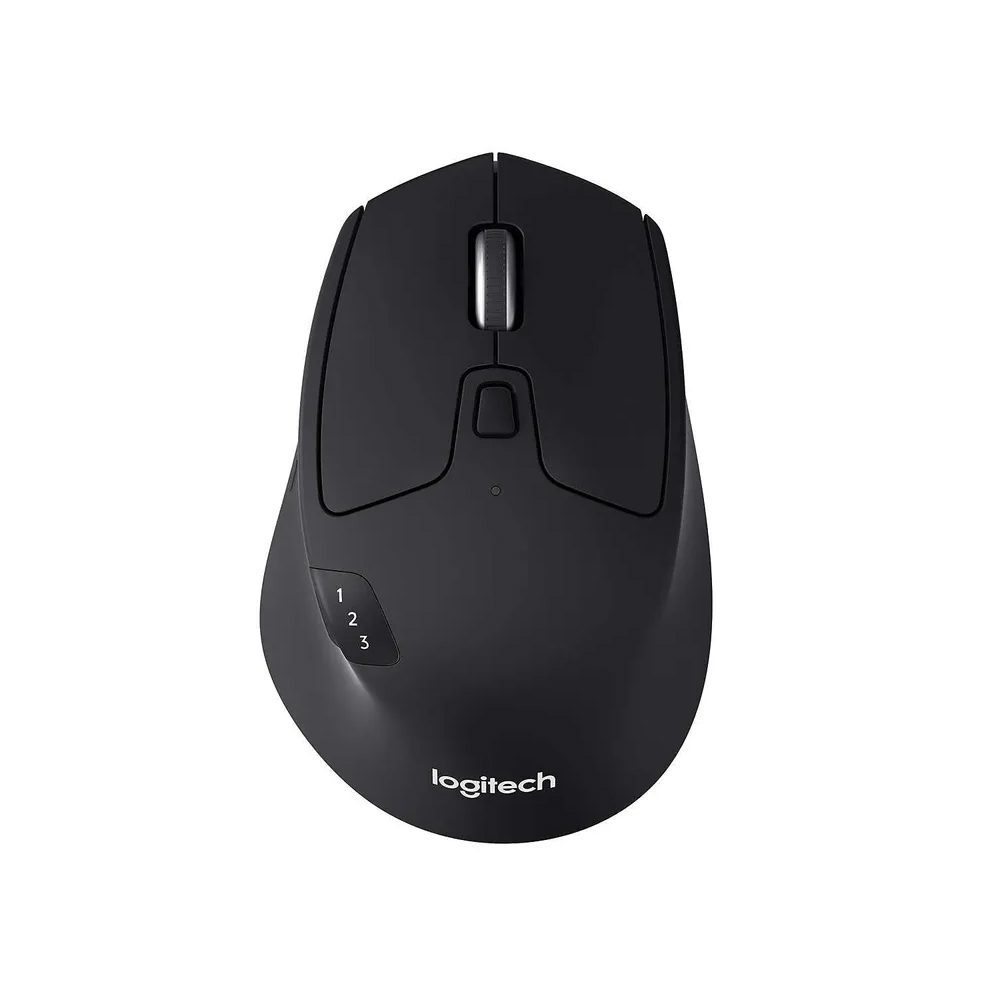 MOUSE LOGITECH M720 TRIATHLON MULTI-DISPOSITIVO, BLUETOOTH Y WIRELESS, COLOR NEGRO, ERGONOMÍA PERFECTA - 1