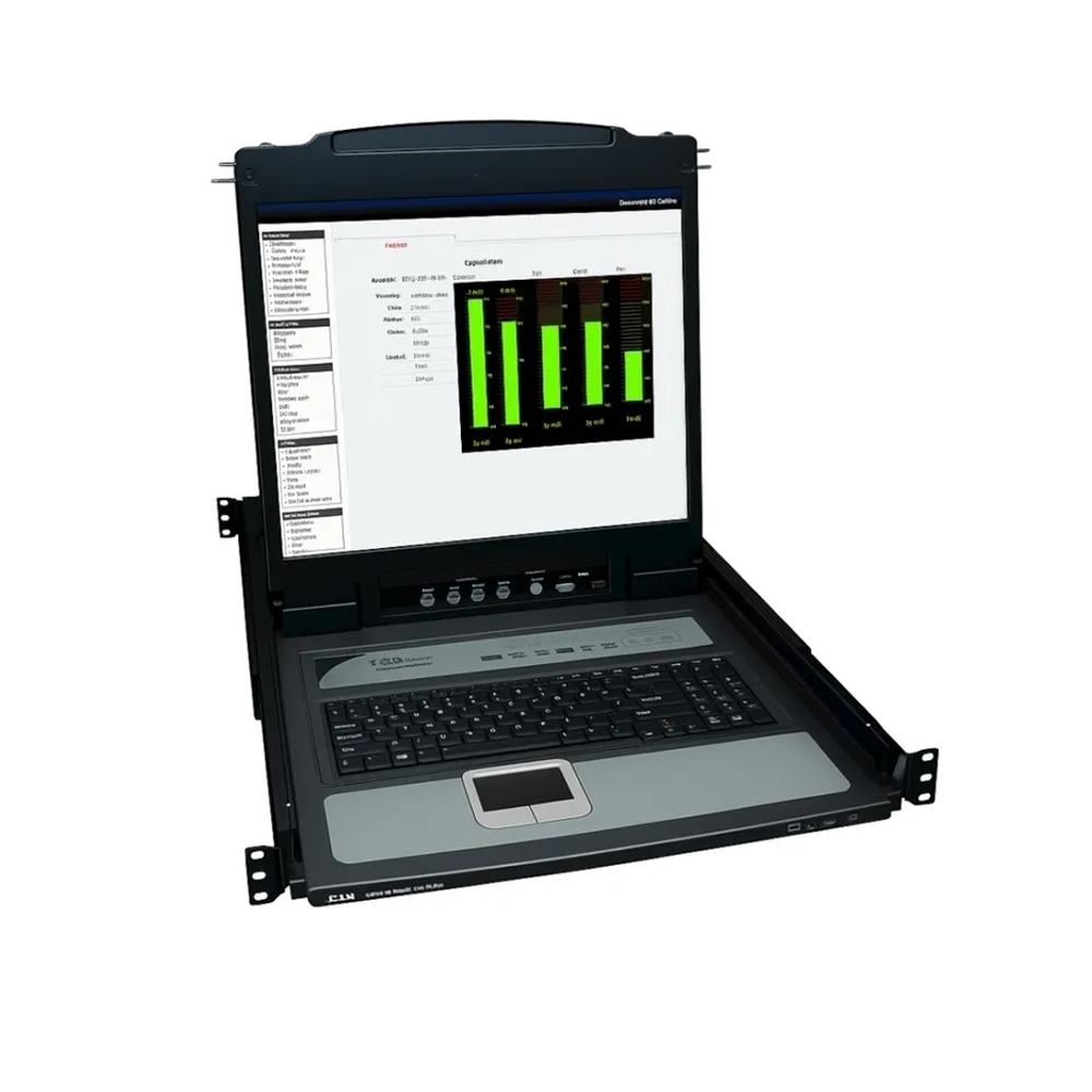 CONSOLA KVM TRIPP-LITE 16 PUERTOS 1U LCD 19' PARA RACK - CONTROL EFICIENTE Y PRÁCTICO - 1