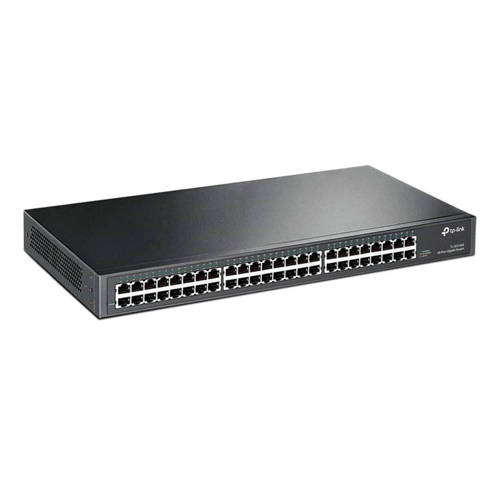 SWITCH TP-LINK TL-SG1048 RACKEABLE DE 48 PUERTOS GIGABIT ETHERNET, IDEAL PARA REDES EMPRESARIALES - 1