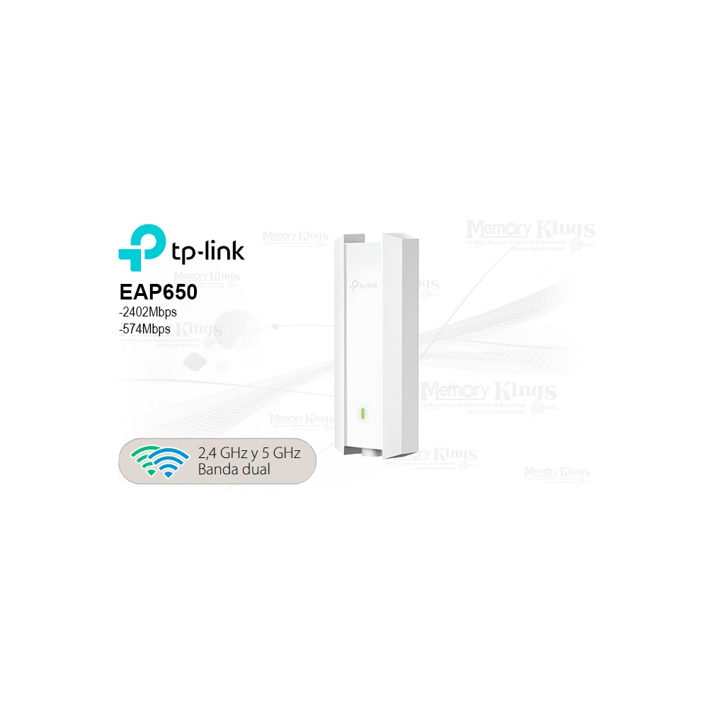 PUNTO DE ACCESO TP-LINK EAP650 OUTDOOR WI-FI 6 DUAL BAND 2.4/5 GHZ PARA EXTERIORES - 1