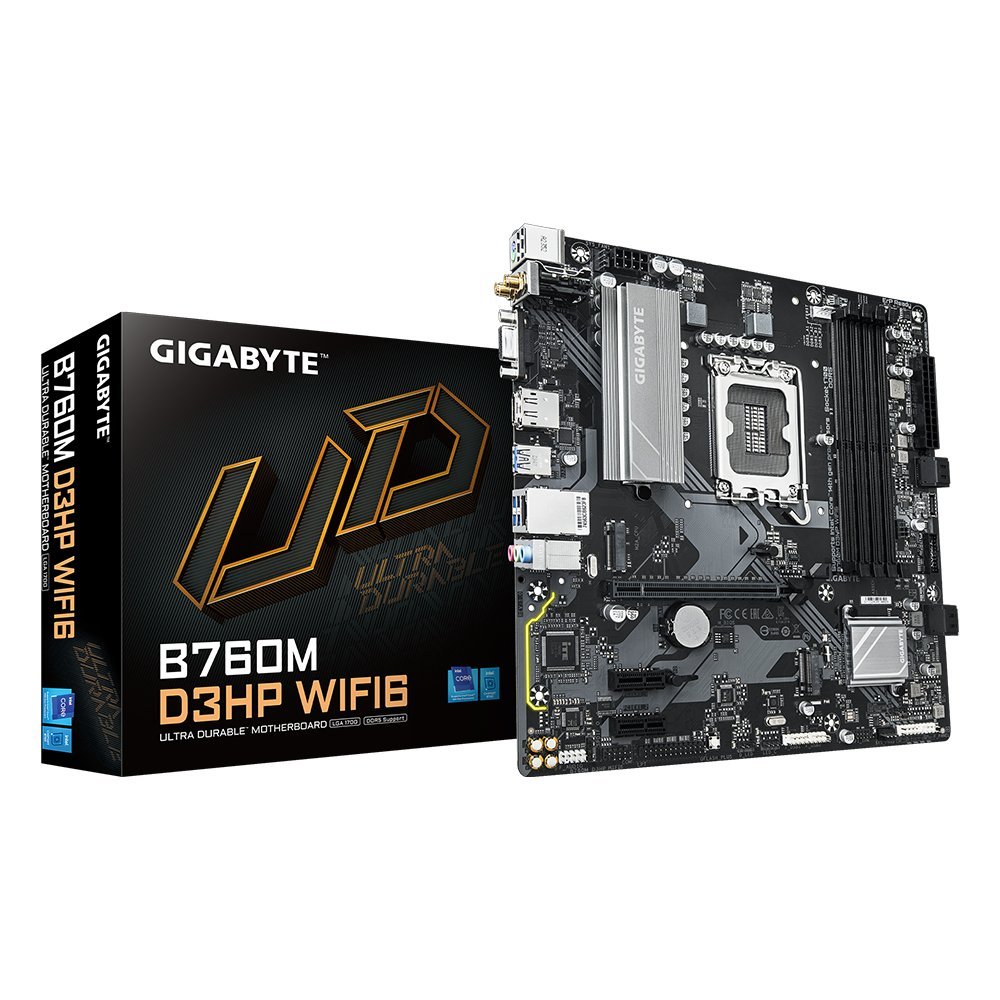 PLACA MADRE GIGABYTE B760M D3HP WIFI6 SOCKET LGA1700 SOPORTE DDR5 WI-FI 6 - 1
