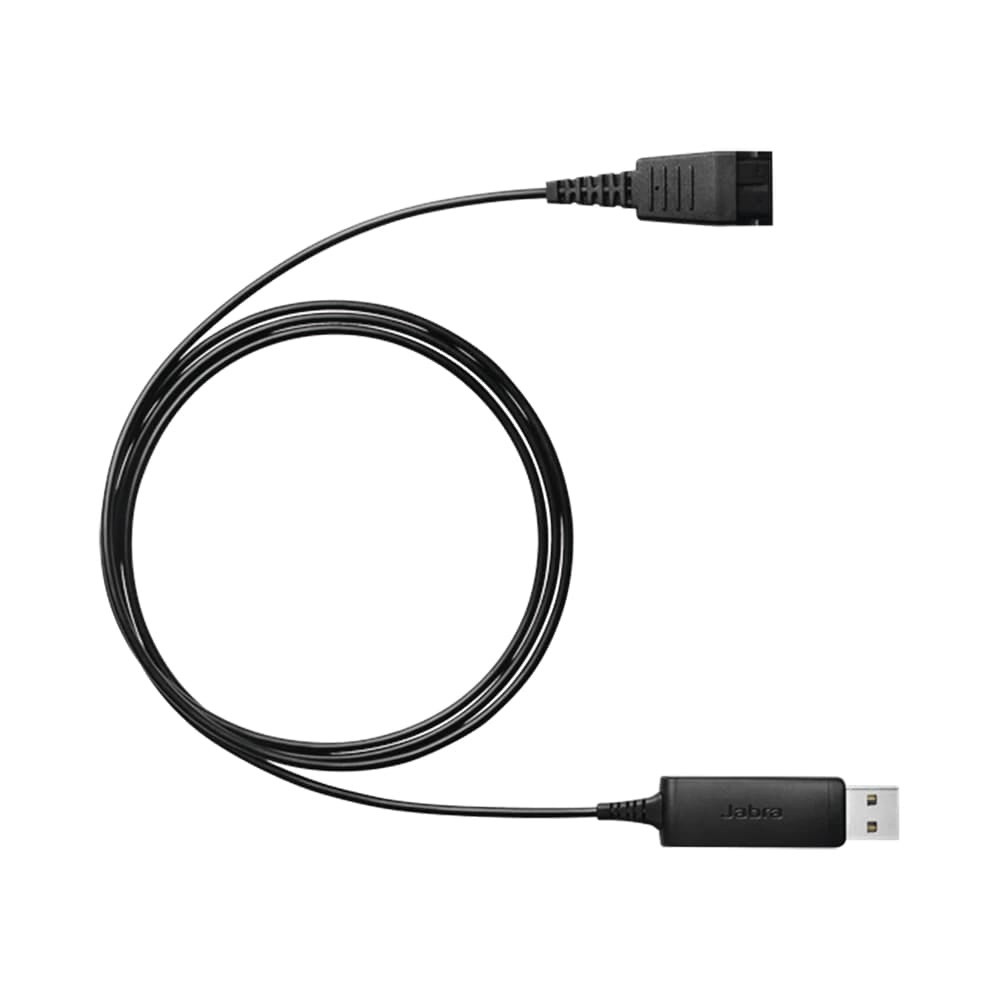 CABLE DE AUDIO JABRA LINK 230 USB CON DESCONEXIÓN RÁPIDA PARA AURICULARES Y TELÉFONOS - NEGRO - 1
