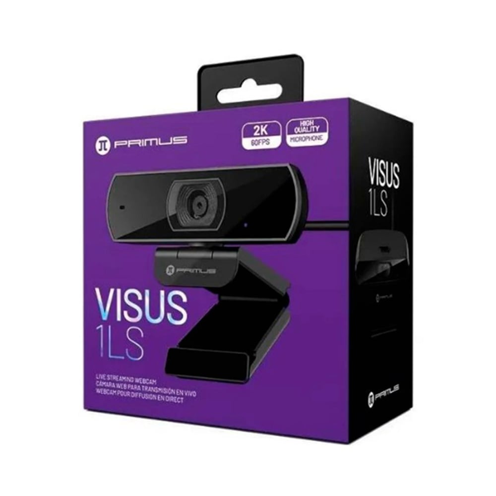 WEBCAM PRIMUS GAMING PWC-300 2560X1440 USB 2.0 PARA STREAMING Y VIDEOCONFERENCIAS DE ALTA CALIDAD - 1