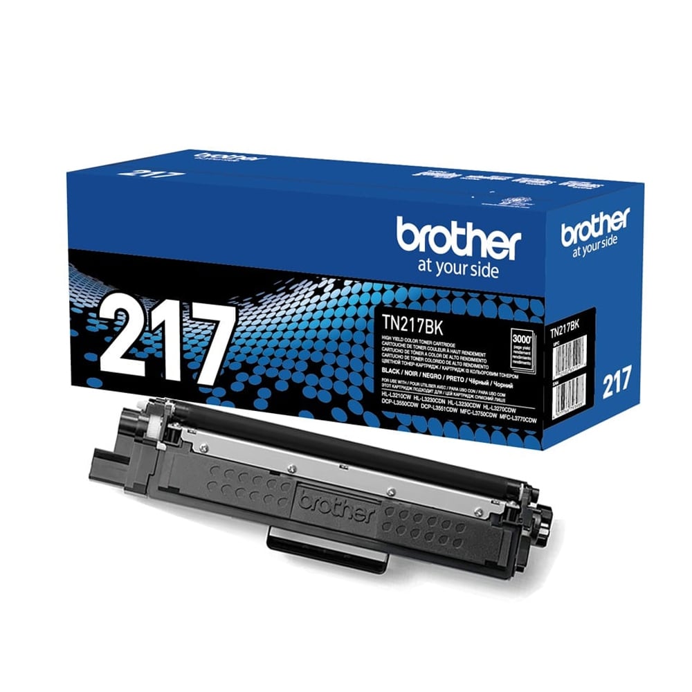 TÓNER BROTHER TN-217BK NEGRO 3000 PÁGINAS PARA IMPRESORAS HL-L3270CDW Y MFC-L3750CDW - 1