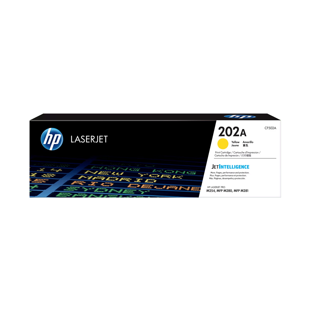 CARTUCHO DE TONER HP 202A AMARILLO 1300 PÁGINAS - 1