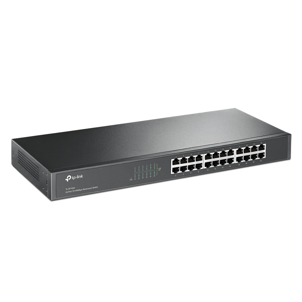 CONMUTADOR TP-LINK TL-SF1024 DE 24 PUERTOS 10/100 PARA SOBREMESA - CONECTIVIDAD RÁPIDA Y FIABLE - 1